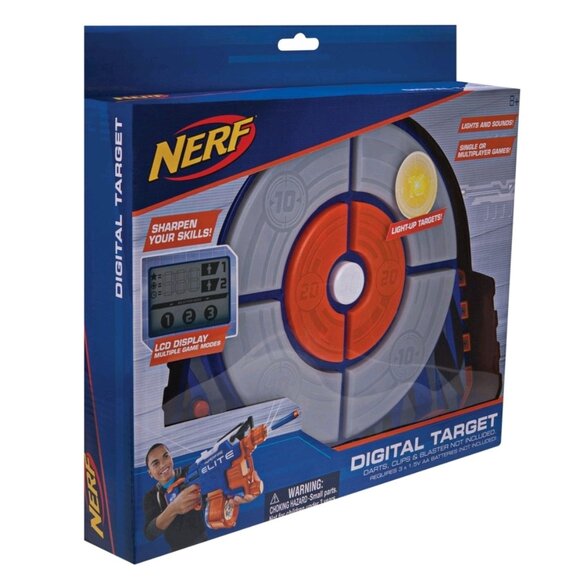 Nerf Strike & Score Digital Target w/ Lights & Sounds LCD Display 3 Game Modes - Picture 2 of 5